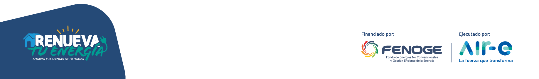 Logotipos de Fenoge y Air-e