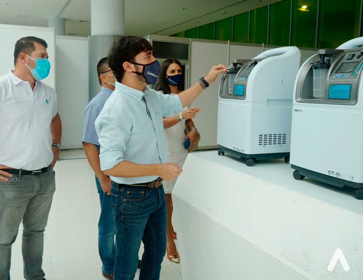 Air-e donó concentradores de oxígeno para  el Centro de Eventos Puerta de Oro