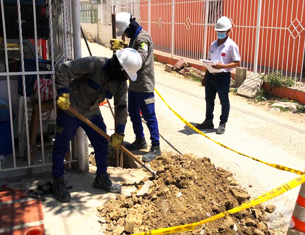  Avanza reposición de redes eléctricas en  el barrio Las Moras I Etapa de Soledad 