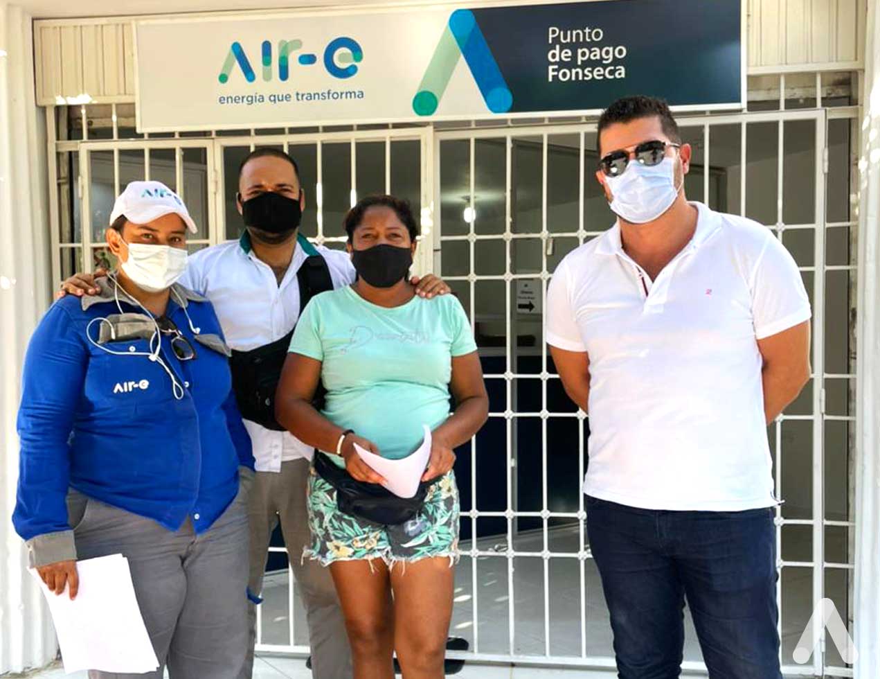 Barrio eléctricamente subnormal de  Fonseca logra acuerdo de pago con Air-e
