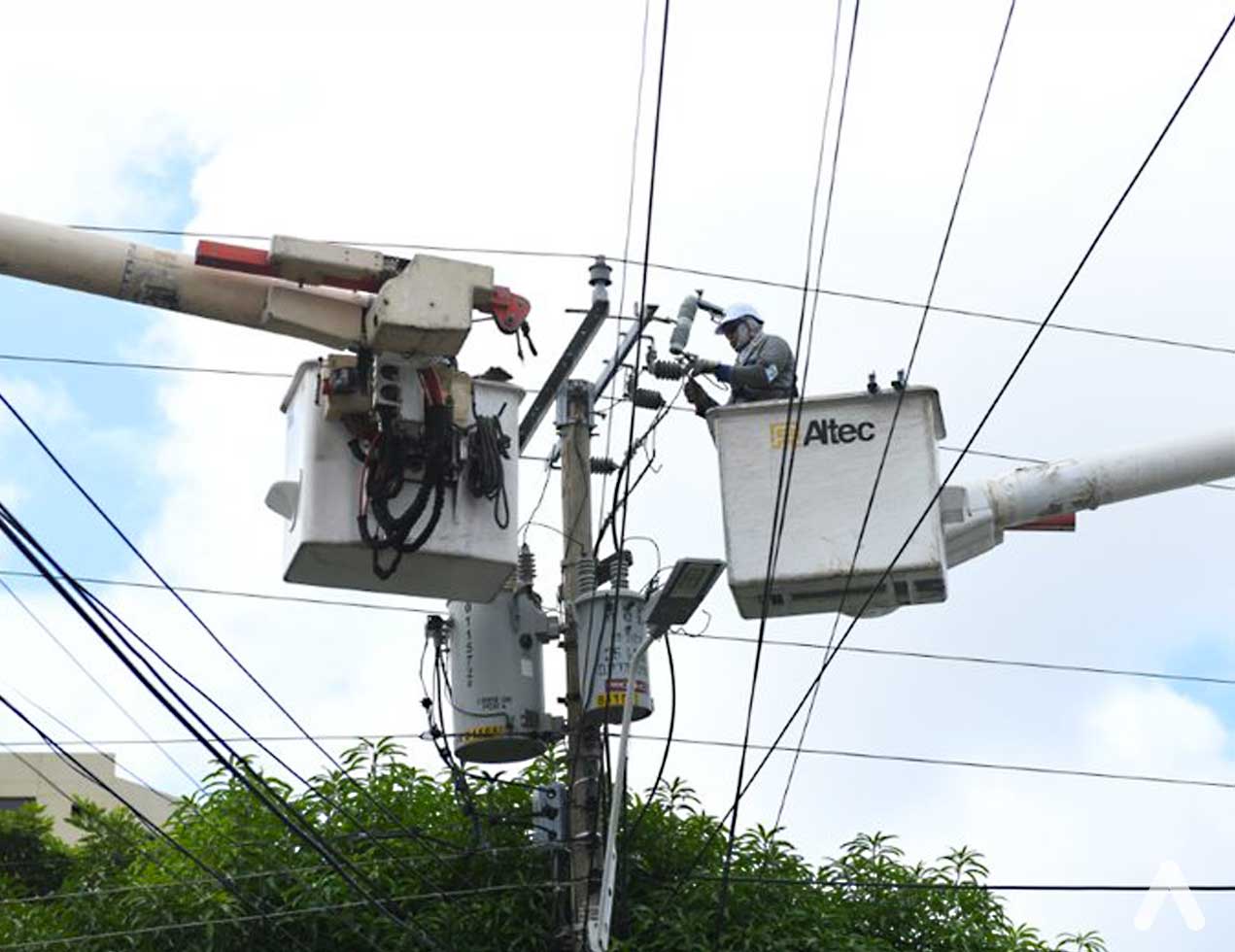 Trabajos eléctricos en parte de Puerto Colombia y el sur del Atlántico