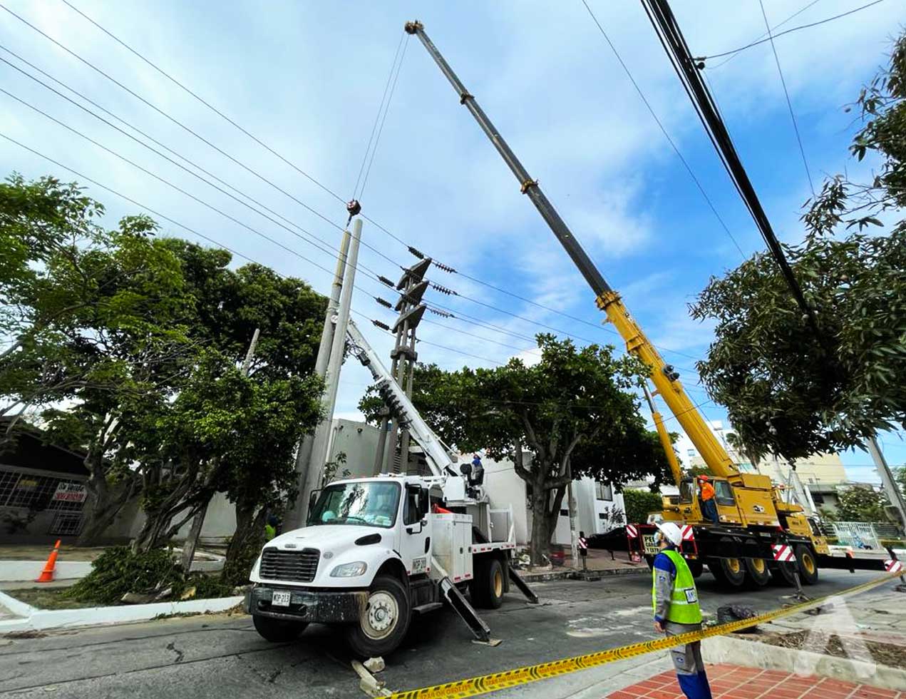 Mejoras eléctricas en Puerto Colombia y sectores de Barranquilla
