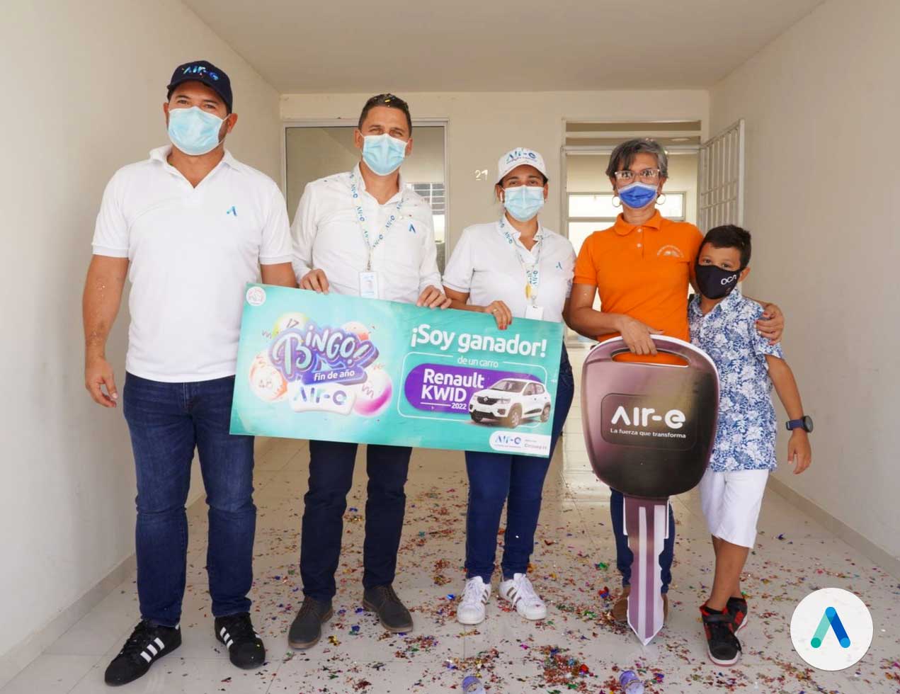 Air-e premió con un carro cero kilómetros a usuaria puntual en San Juan del Cesar