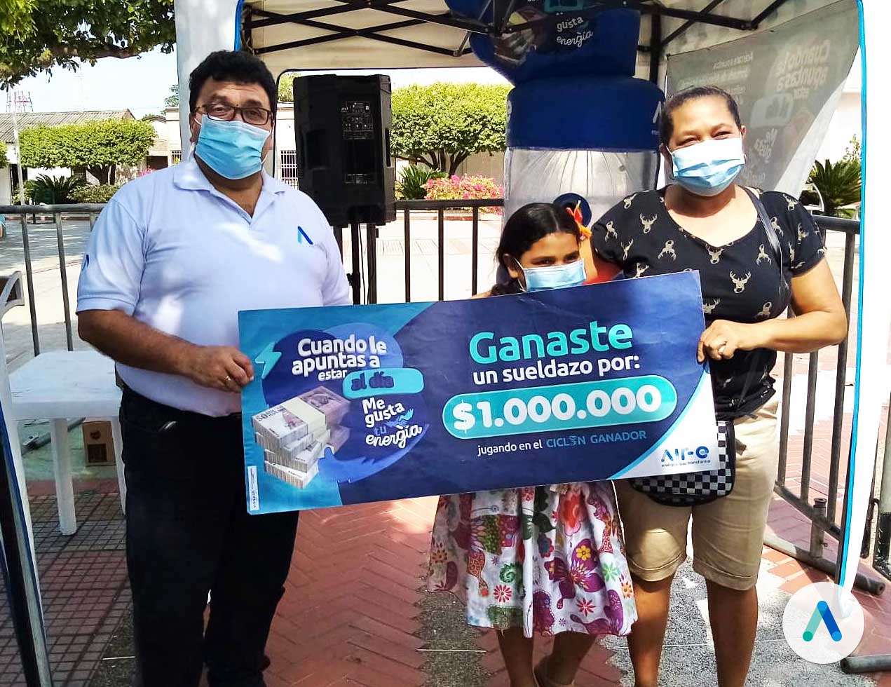 Usuaria ganó un millón de pesos en jornada integral de Air-e en Urumita