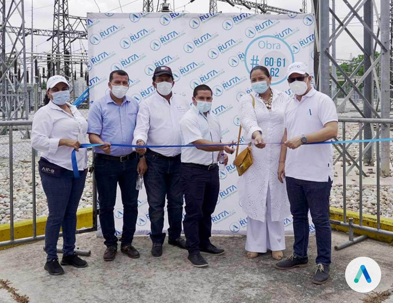 Air-e inauguró obras eléctricas en  el municipio de Fundación