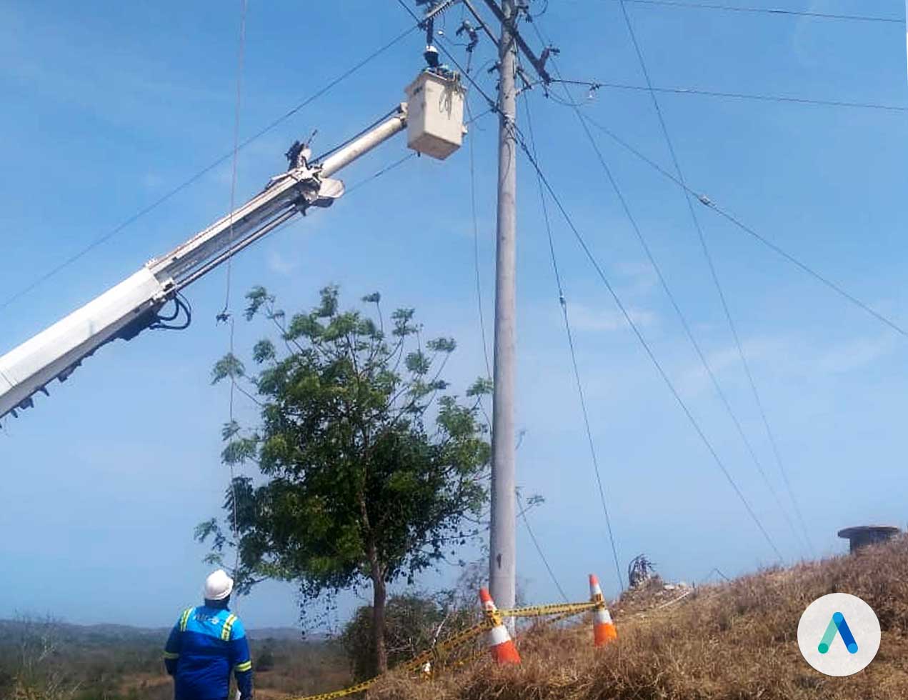 Roban 800 metros de cables  en zona rural de Piojó