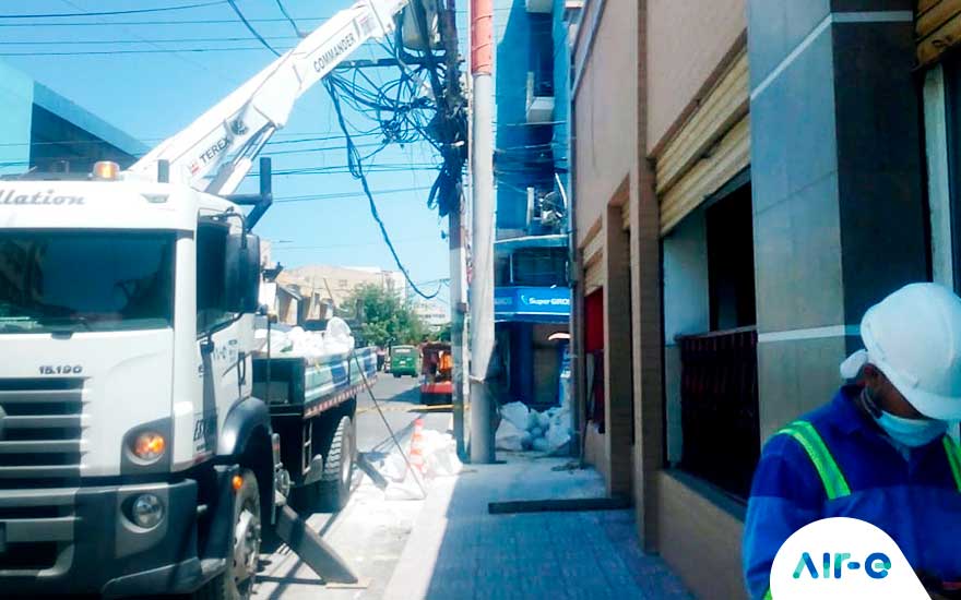 Inversiones en mejoras eléctricas en sectores del centro y Barranquillita