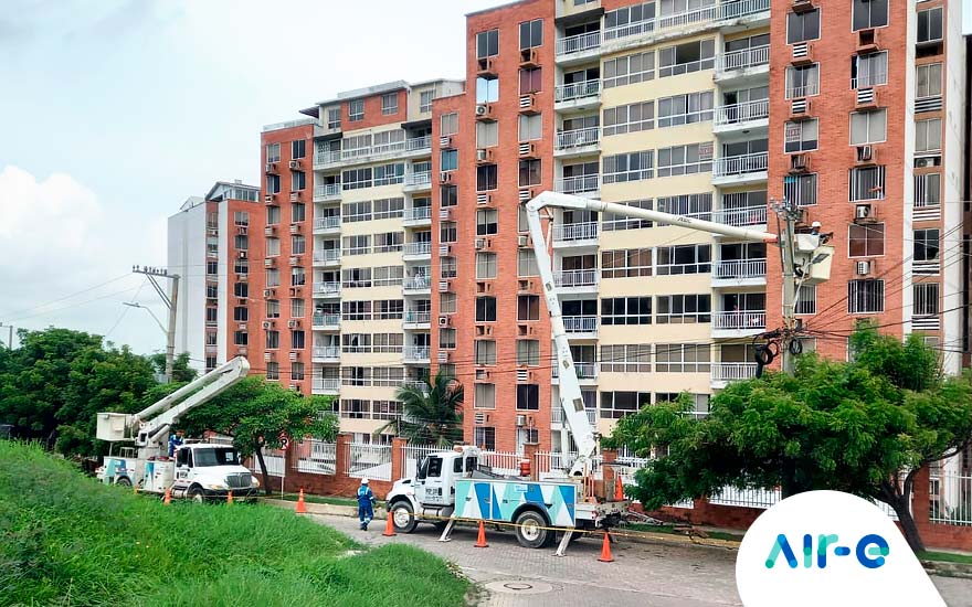 Obras de mejoras eléctricas en barrios de Barranquilla