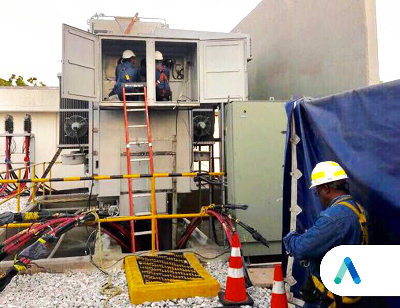 Air-e ejecuta trabajos eléctricos en la subestación Puerta de Oro