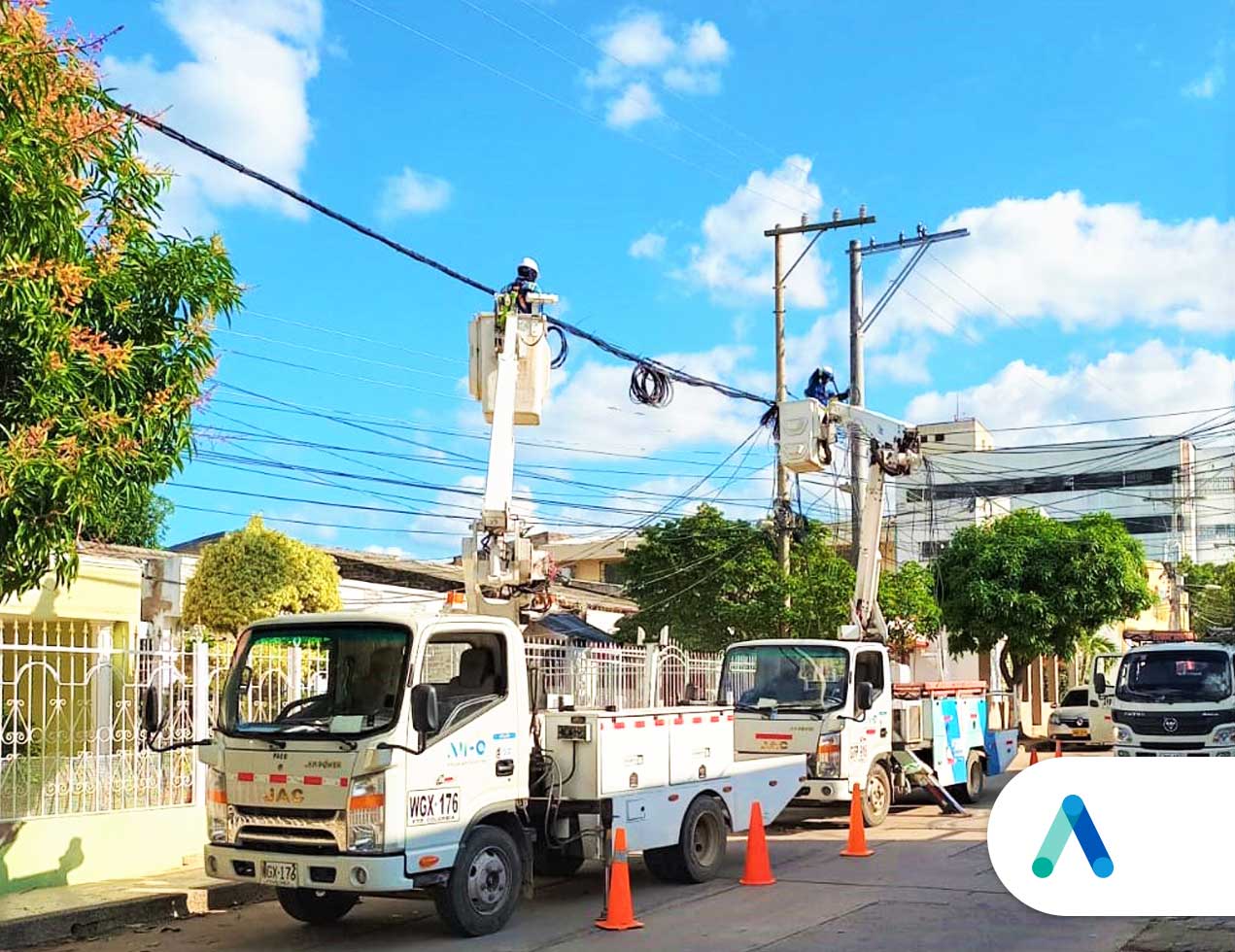 Air-e avanza en las acciones de mejora de la infraestructura eléctrica en Riohacha y nuevo circuito Maicao 7